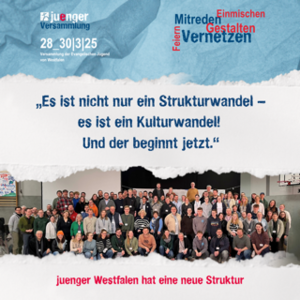Gruppenfoto mit Zitat „Es ist nicht nur ein Strukturwandel – es ist ein Kulturwandel!“